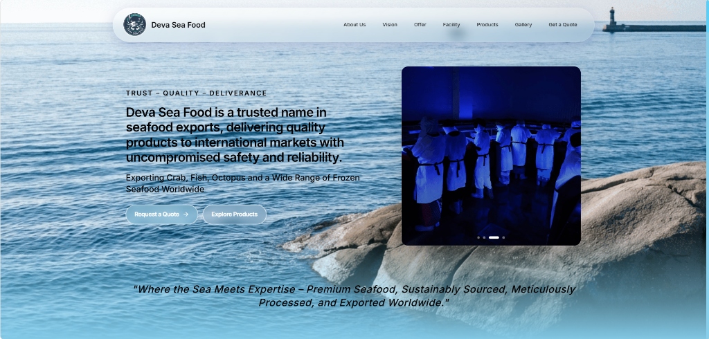 Deva Sea Food project preview