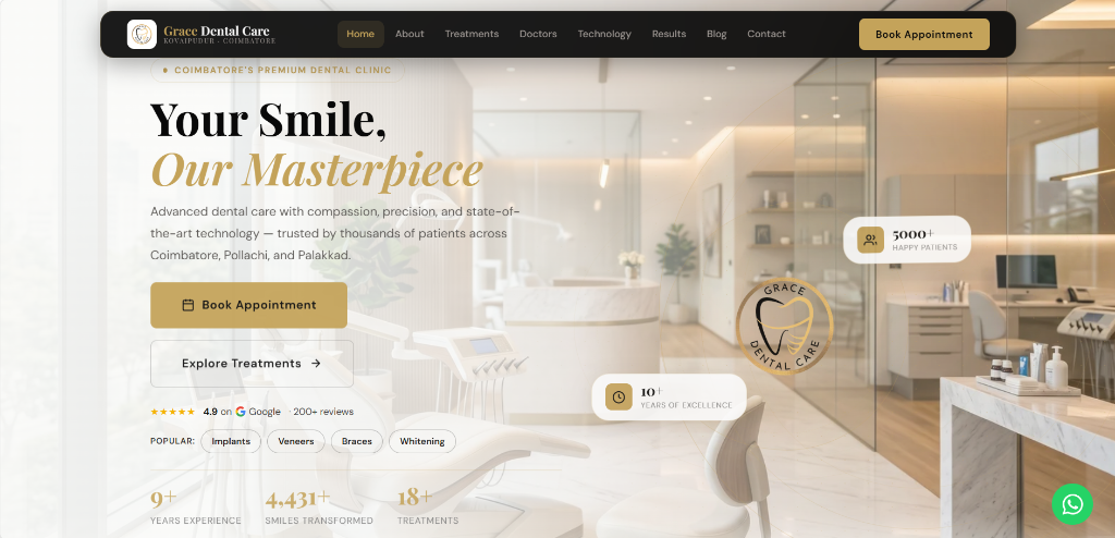 Grace Dental Care Kovai project preview