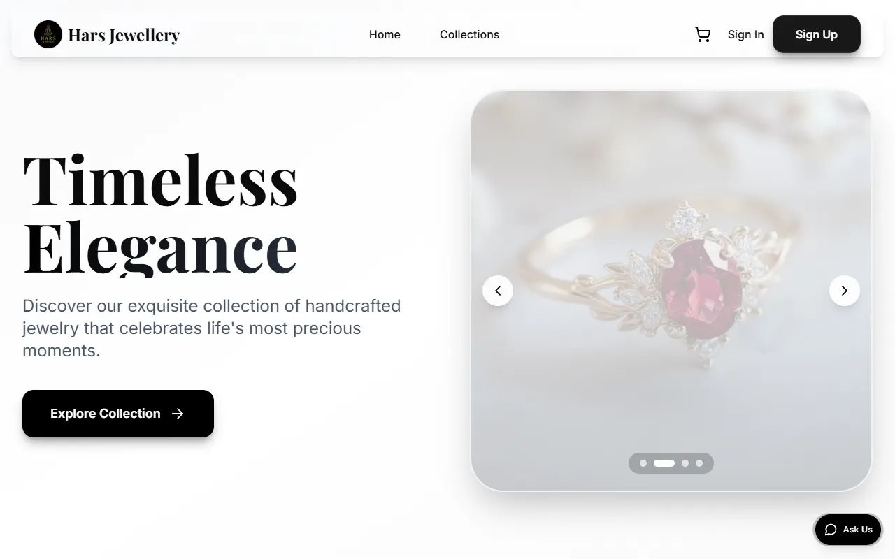 Hars Jewellery — Premium E-Commerce