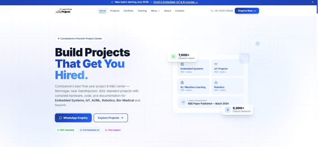 LearnMore Projects project preview